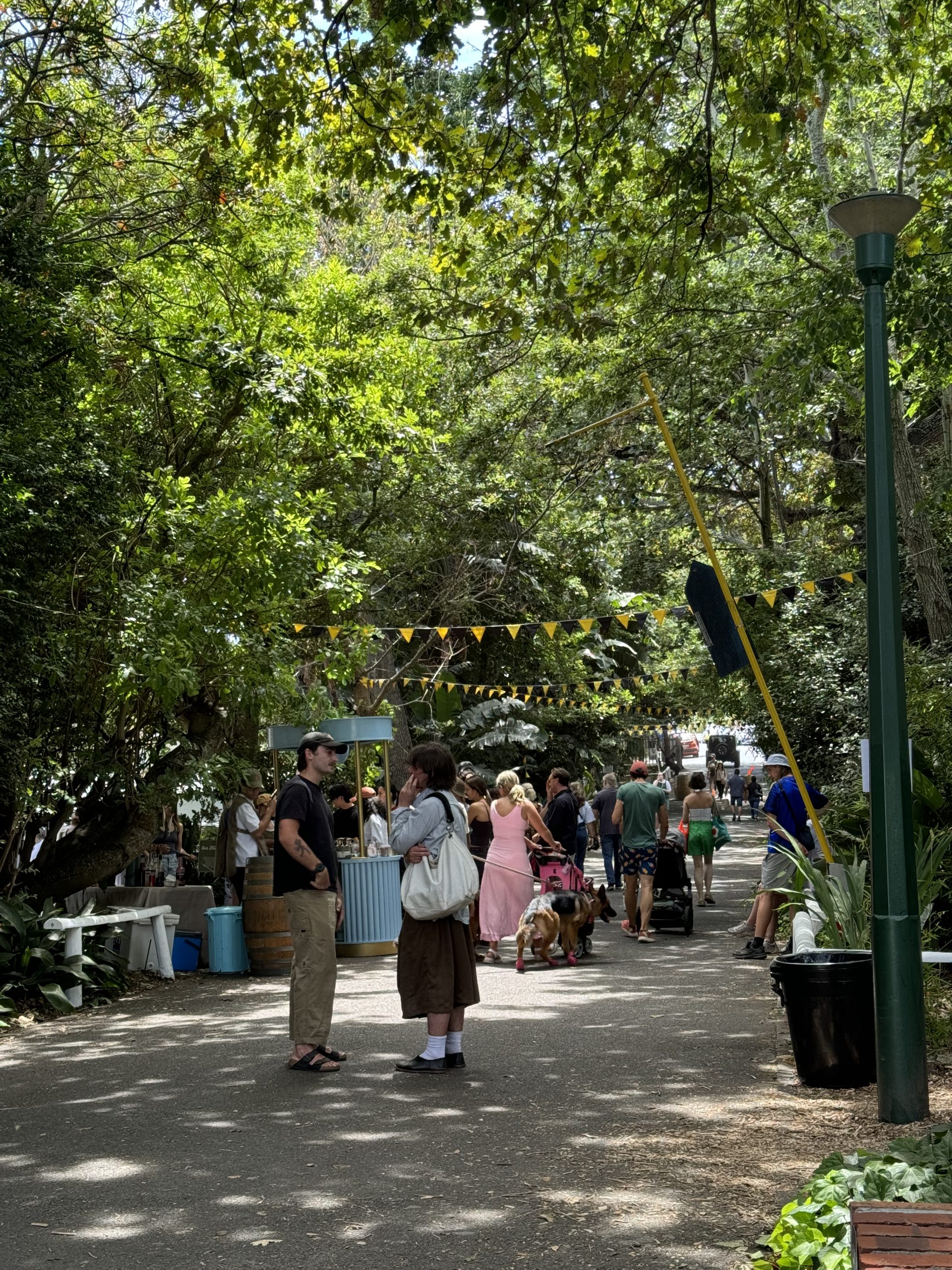 The old trees and grounds surrounding Timour Hall Villa during Kindred Market