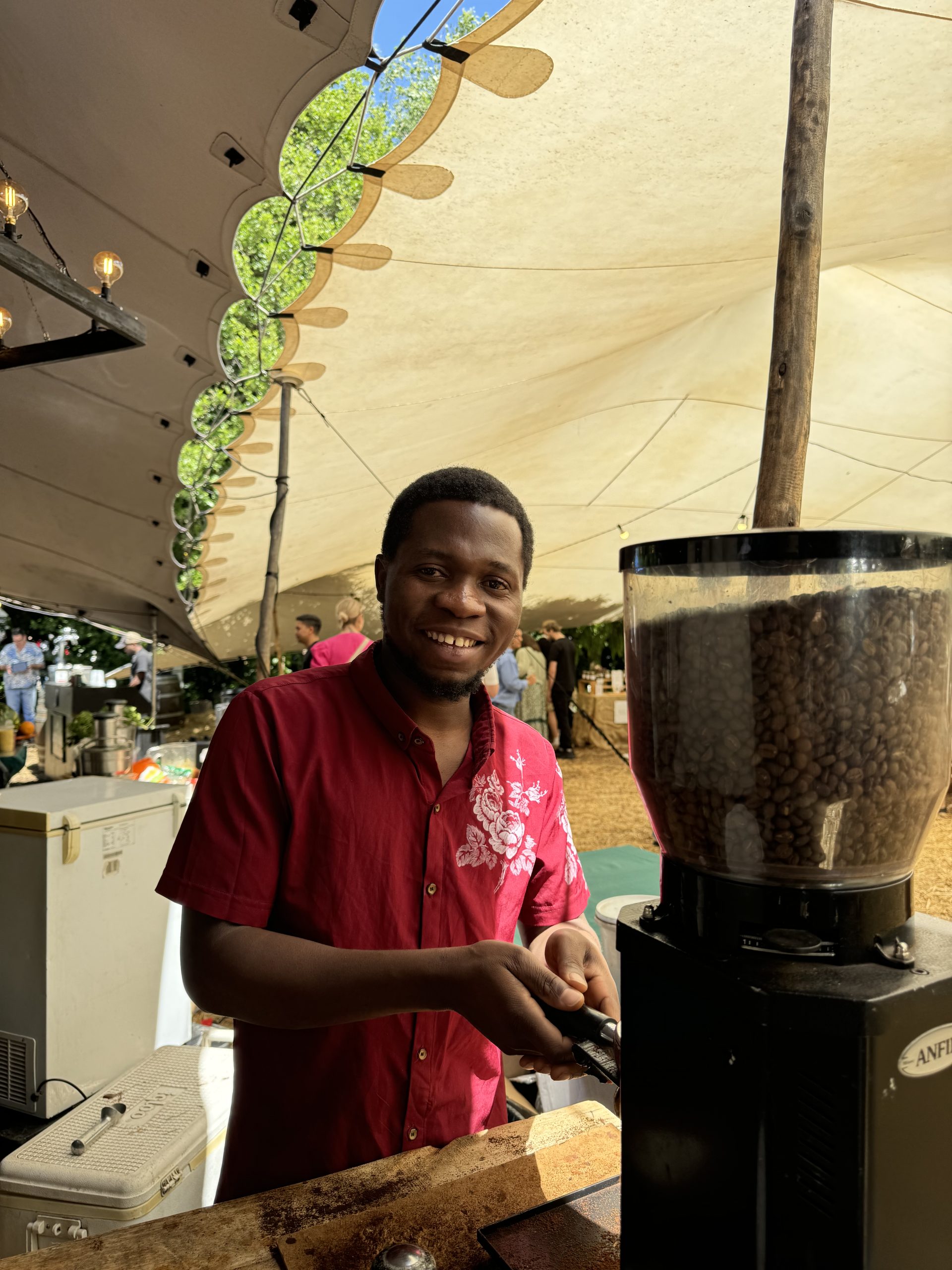 Kindred Market trader working at a stall